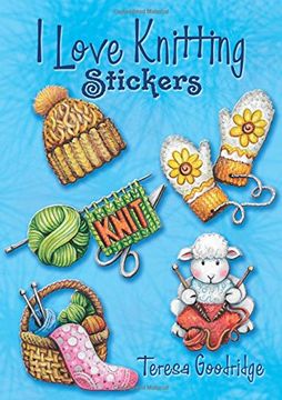 portada I Love Knitting Stickers (Dover Sticker Books) (in English)