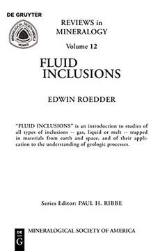portada Fluid Inclusions (Reviews in Mineralogy, Volume 12) (en Inglés)