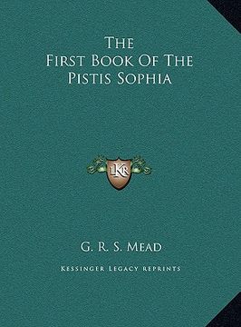 portada the first book of the pistis sophia (en Inglés)