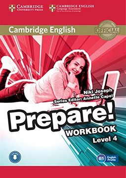 portada Cambridge English Prepare! Level 4 Workbook With Audio (in English)