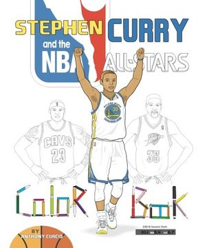 portada Stephen Curry and the NBA All Stars: Basketball Coloring Book for Kids (en Inglés)