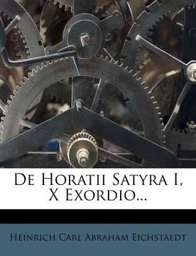 portada de horatii satyra i, x exordio... (in English)