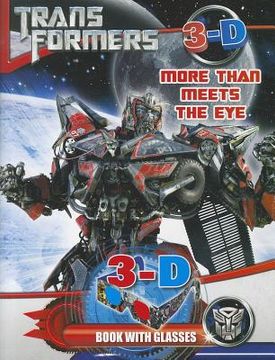portada transformers more than meets the eye: 3d book with glasses