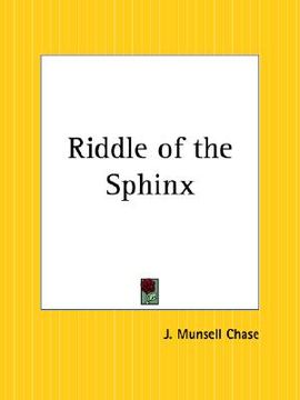 portada riddle of the sphinx (en Inglés)