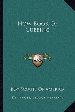 portada how book of cubbing (en Inglés)