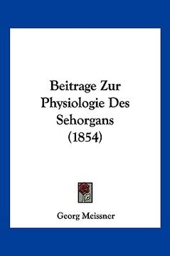 portada Beitrage Zur Physiologie Des Sehorgans (1854) (in German)