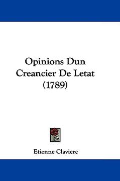 portada opinions dun creancier de letat (1789) (en Inglés)