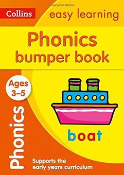 portada Collins Easy Learning Preschool - Phonics Bumper Book Ages 3-5 (en Inglés)