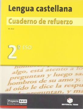 portada proyecto base, lengua castellana, 2 eso, 1 ciclo. cuaderno de refuerzo