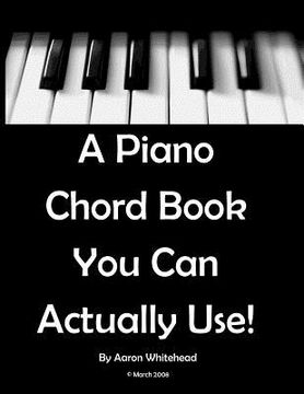 portada a piano chord book you can actually use! (in English)