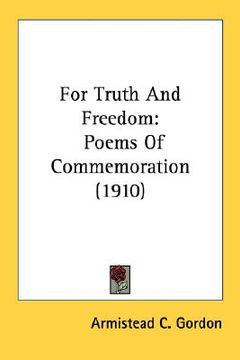 portada for truth and freedom: poems of commemoration (1910)