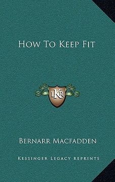 portada how to keep fit (en Inglés)