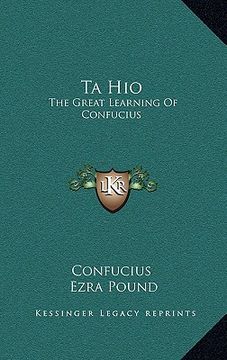 portada ta hio: the great learning of confucius (en Inglés)