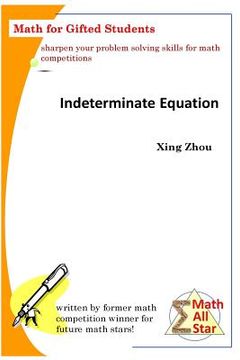 portada Indeterminate Equation: Math for Gifted Students (en Inglés)