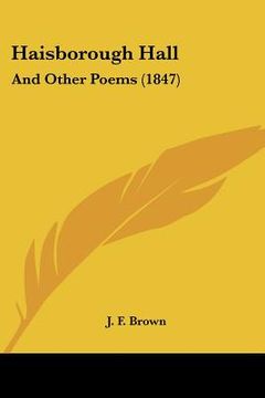 portada haisborough hall: and other poems (1847) (in English)