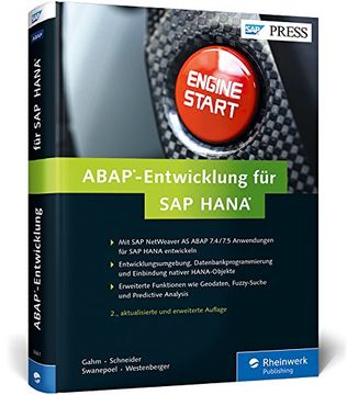 portada Abap-Entwicklung für sap Hana (Sap Press) Gahm, Hermann; Schneider, Thorsten; Westenberger, Eric and Swanepoel, Christiaan (in German)