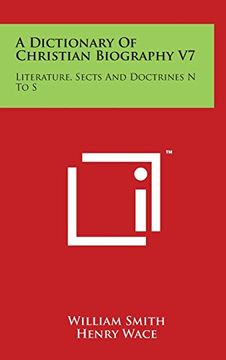 portada A Dictionary of Christian Biography V7: Literature, Sects and Doctrines N to S