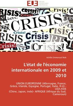 portada L'Etat de L'Economie Internationale En 2009 Et 2010