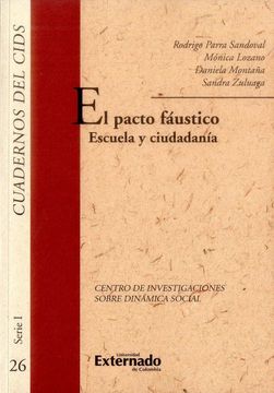 portada EL PACTO FAUSTICO ESCUELA Y CIUDADANIA