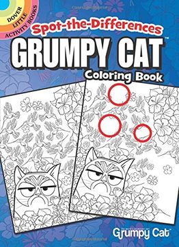 portada Spot-the-Differences Grumpy Cat Coloring Book (Dover Little Activity Books)