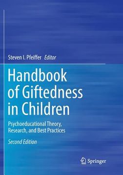 portada Handbook of Giftedness in Children: Psychoeducational Theory, Research, and Best Practices (in English)