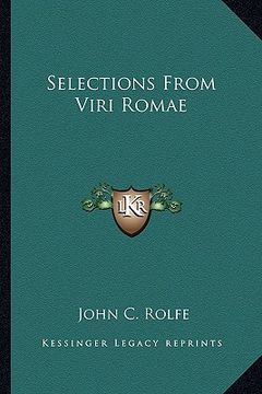 portada selections from viri romae (en Inglés)