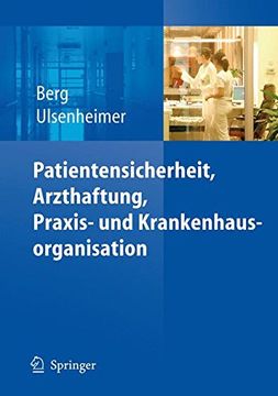 portada Patientensicherheit, Arzthaftung, Praxis- und Krankenhausorganisation (en Alemán)
