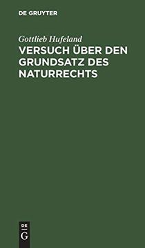 portada Versuch Über den Grundsatz des Naturrechts (en Alemán)