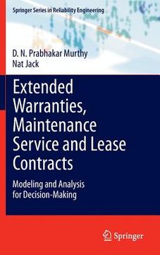 portada Extended Warranties, Maintenance Service and Lease Contracts: Modeling and Analysis for Decision-Making (en Inglés)