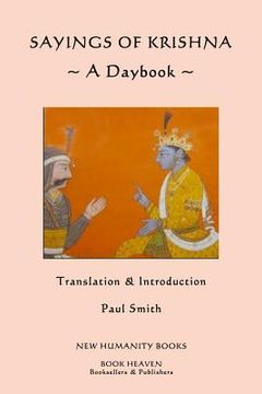 portada Sayings of Krishna: A Daybook (en Inglés)