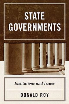 portada state governments: institutions and issues (in English)