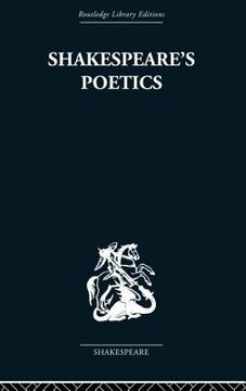 portada shakespeare's poetics: in relation to king lear (in English)