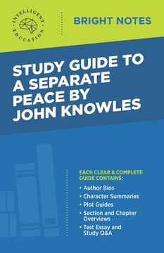 portada Study Guide to A Separate Peace by John Knowles (in English)
