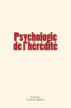 portada Psychologie de l'hérédité (in French)