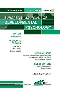 portada National Identity and Ingroup-Outgroup Attitudes in Children: The Role of Socio-Historical Settings: A Special Issue of the European Journal of. European Journal of Developmental Psychology) (en Inglés)