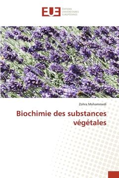 portada Biochimie des substances végétales (en Francés)