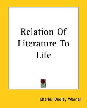 portada relation of literature to life