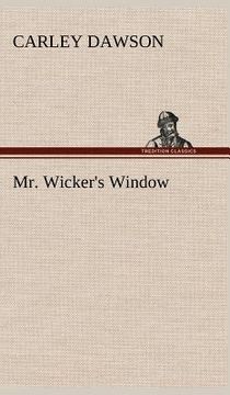 portada mr. wicker's window (en Inglés)