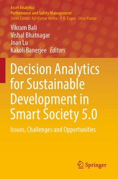 portada Decision Analytics for Sustainable Development in Smart Society 5.0: Issues, Challenges and Opportunities (en Inglés)