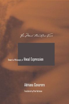 portada For More Than one Voice: Toward a Philosophy of Vocal Expression (en Inglés)