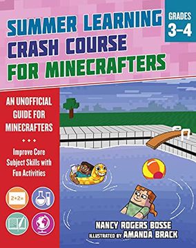 portada Summer Learning Crash Course for Minecrafters: Grades 3-4: Improve Core Subject Skills with Fun Activities (in English)
