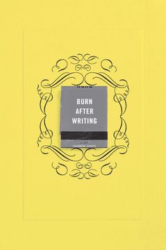 portada Burn After Writing (Yellow) (en Inglés)