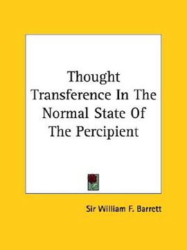 portada thought transference in the normal state of the percipient
