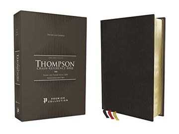 portada Kjv, Thompson Chain-Reference Bible, Premium Goatskin Leather, Black, Premier Collection, art Gilded Edges, Black Letter, Comfort Print (en Inglés)