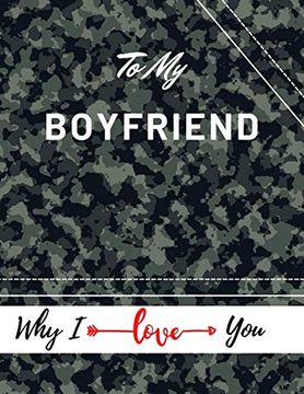 portada To my Boyfriend why i Iove You: Valentine'S day Notebook Gift |Love Messages Journal | Love Notes Dairy | (8,5 x 11 ) 100 Pages Blank Grid Notebook (en Inglés)