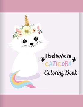 portada Caticorn Coloring Book: A Fun Collection of Cat Unicorns! (in English)