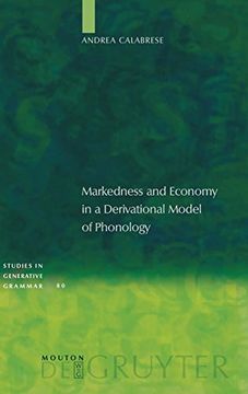 portada Markedness and Economy in a Derivational Model of Phonology (en Inglés)