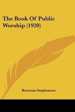 portada the book of public worship (1920)