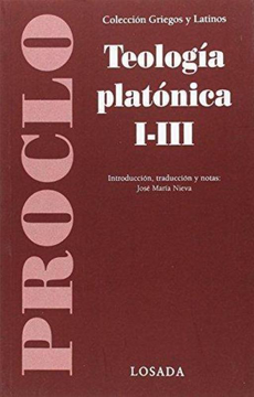 portada Teología Platónica I-Iii (in Spanish)