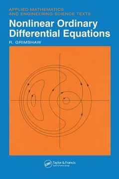 portada nonlinear ordinary differential equations (en Inglés)